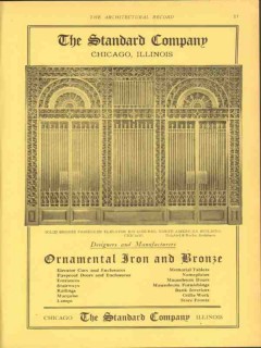 standard company 1912 north american bldg elevator doors vintage ad