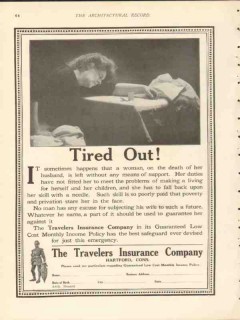 travelers insurance company 1912 tired out husband death vintage ad travelers insurance company 1912 tired out husband death vintage ad