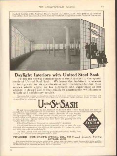trussed concrete steel company 1912 daylight interiors vintage ad