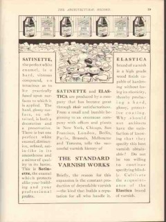standard varnish works 1912 satinette and elastica brand vintage ad