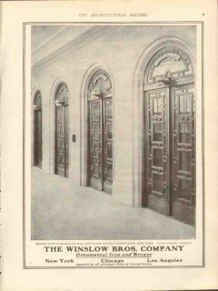 winslow bros company 1912 e river savings elevator doors vintage ad