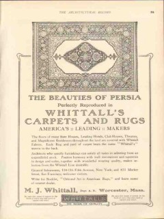 m j whittall 1912 the beauties of persia reproduced rugs vintage ad