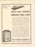 glidden varnish company 1912 green label endurance stains vintage ad