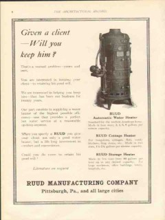 ruud mfg company 1912 given a client will you keep him vintage ad ruud mfg company 1912 given a client will you keep him vintage ad