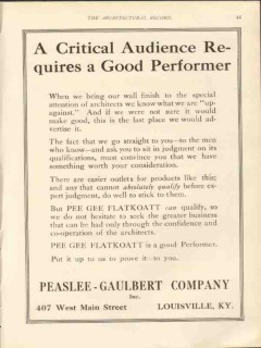 peaslee-gaulbert company 1912 critical audience performers vintage ad