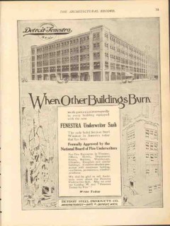detroit steel products co 1912 when other buildings burn vintage ad