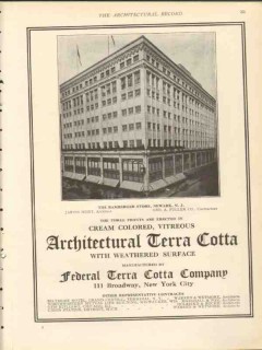 federal terra cotta company 1912 bamberger store newark nj vintage ad