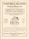 columbus heating ventilating company 1910 octagon urinals vintage ad