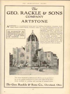 geo rackle sons company 1910 artstone building decorations vintage ad