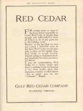 gulf red cedar company 1910 rough boards dressed ceiling vintage ad