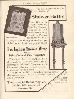 imperial brass mfg company 1910 shower mixer bath plumbing vintage ad imperial brass mfg company 1910 shower mixer bath plumbing vintage ad