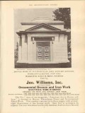 jno. williams 1910 john stewart kennedy mausoleum bronze vintage ad