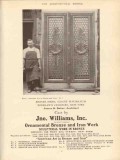 jno. williams 1910 sloane mausoleum bronze doors vintage ad