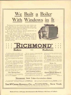 mccrum-howell company 1910 richmond built boiler windows vintage ad