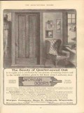 morgan company 1910 the beauty of quarter-sawed oak doors vintage ad