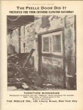 peelle company 1910 door prevented fire entering elevator vintage ad peelle company 1910 door prevented fire entering elevator vintage ad