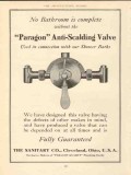 sanitary company 1910 paragon anti-scalding valve vintage ad