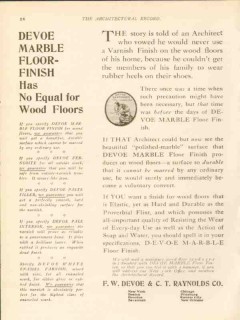 f w devoe and c t raynolds company 1911 marble floor finish vintage ad f w devoe and c t raynolds company 1911 marble floor finish vintage ad
