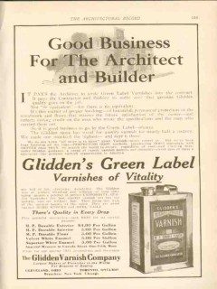 glidden varnish company 1911 good business architect build vintage ad