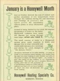 honeywell heating specialty company 1911 january month vintage ad