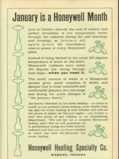honeywell heating specialty company 1911 january month vintage ad