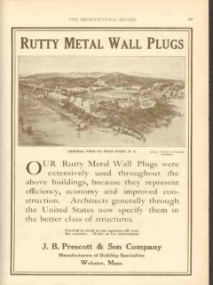 j b prescott son company 1911 rutty metal wall plugs vintage ad j b prescott son company 1911 rutty metal wall plugs vintage ad