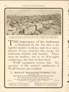 l wolff mfg company 1911 skyscraper section nw term chicago vintage ad
