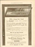 mccrum-howell company 1911 richmond concealed transom lift vintage ad mccrum-howell company 1911 richmond concealed transom lift vintage ad