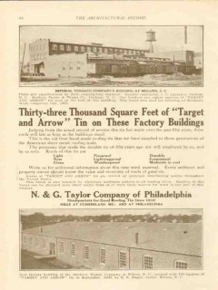 n g taylor company 1911 hackney wagon co wilson nc roof tin vintage ad