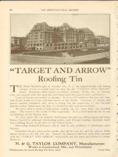 n g taylor company 1911 hotel marlborough atlantic city nj vintage ad