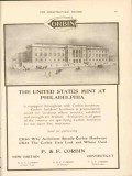 p and f corbin 1911 us mint philadelphia pa hardware vintage ad p and f corbin 1911 us mint philadelphia pa hardware vintage ad