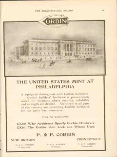 p and f corbin 1911 us mint philadelphia pa hardware vintage ad p and f corbin 1911 us mint philadelphia pa hardware vintage ad