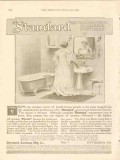 standard sanitary mfg company 1911 modest homes fixtures vintage ad