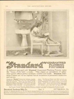 standard sanitary mfg company 1911 luxury of bath fixtures vintage ad