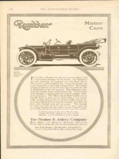thomas b jeffery company 1911 rambler toy tonneau motor car vintage ad