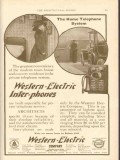 western electric company 1911 private home telephone system vintage ad