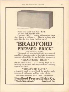bradford pressed brick company 1913 some folks insist red vintage ad