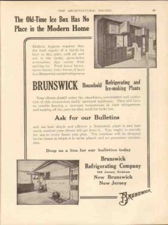 brunswick refrigerating company 1913 old-time ice box vintage ad