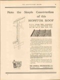 general fireproofing company 1913 simple monitor roof vintage ad
