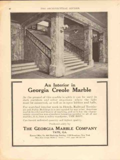 georgia marble company 1913 interior in creole marble vintage ad
