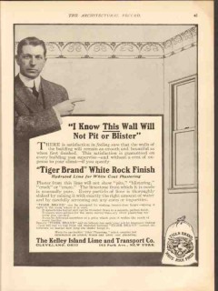 kelly island lime transport co 1913 wall not pit or blister vintage ad