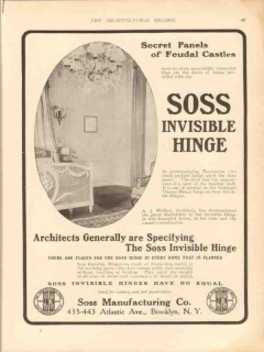 soss mfg company 1913 secret panel feudal castles vintage ad soss mfg company 1913 secret panel feudal castles vintage ad