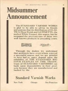 standard varnish works 1913 elastica midsummer announcement vintage ad