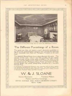 w and j sloane 1913 different furnishings room paneled oak vintage ad w and j sloane 1913 different furnishings room paneled oak vintage ad