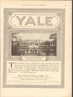 yale towne mfg company 1913 guggenheim house elberon nj vintage ad yale towne mfg company 1913 guggenheim house elberon nj vintage ad