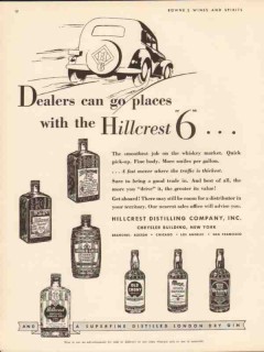 hillcrest distilling corp 1934 dealers can go places whisky vintage ad