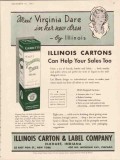 illinois carton label company 1934 meet virginia dare vintage ad illinois carton label company 1934 meet virginia dare vintage ad