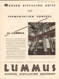 lummus company 1934 modern distilling units fermentation vintage ad