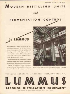 lummus company 1934 modern distilling units fermentation vintage ad