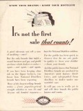 national distillers 1934 its not the first sale that counts vintage ad